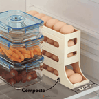 Organizador Porta-Ovos com Rolagem Automática 4 andares
