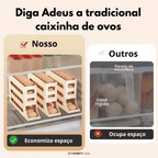 Organizador Porta-Ovos com Rolagem Automática 4 andares