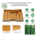 Porta Talheres em Bambu Extensível