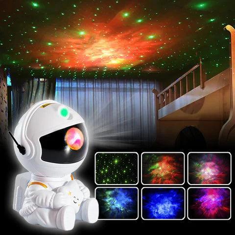 Luminária Astronauta Projetor de Galáxia Led