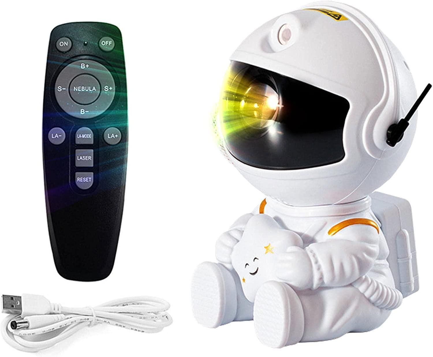 Luminária Astronauta Projetor de Galáxia Led
