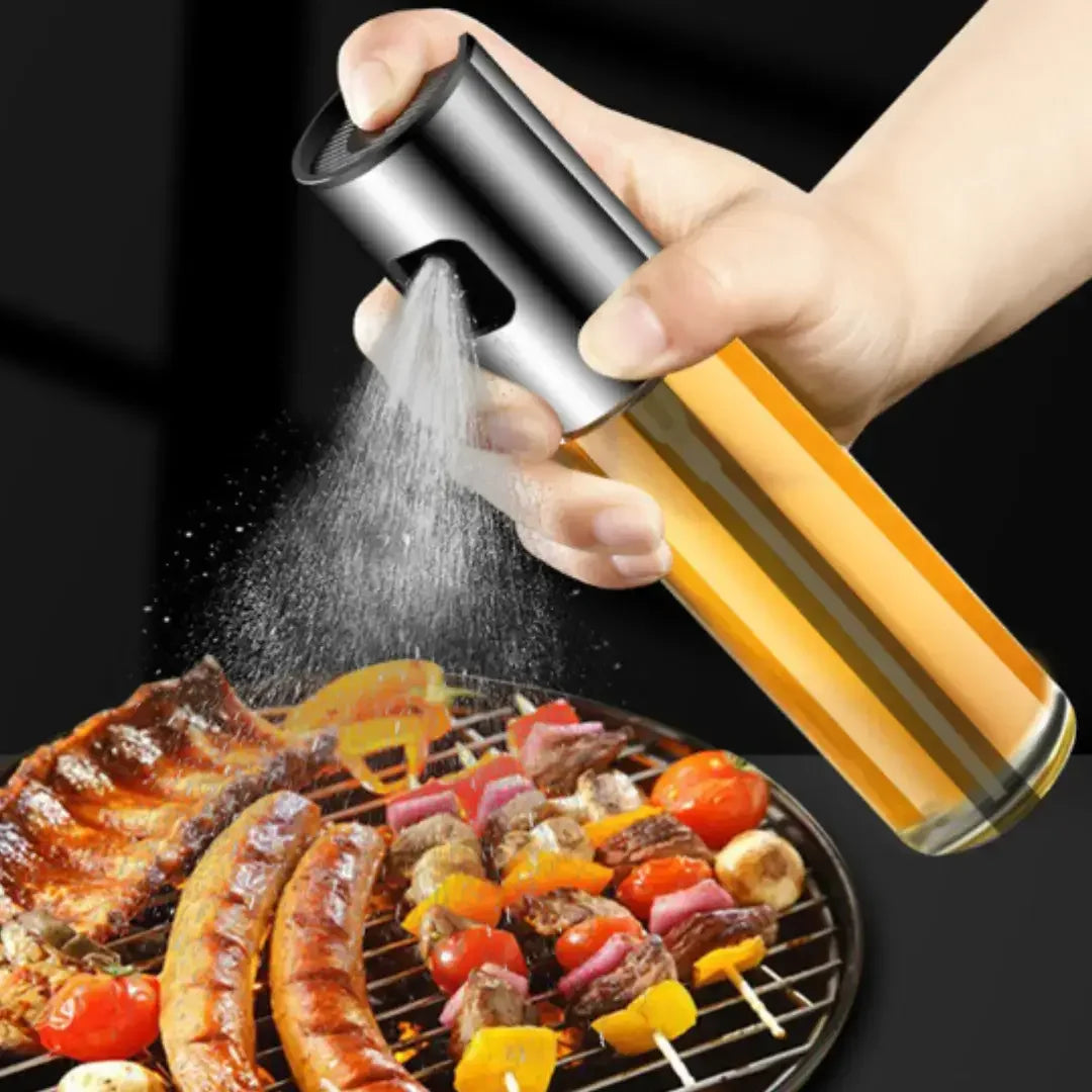 Pulverizador Spray para Óleo e Azeite 100ml de Vidro – Controle Preciso e Alimentação Mais Saudável