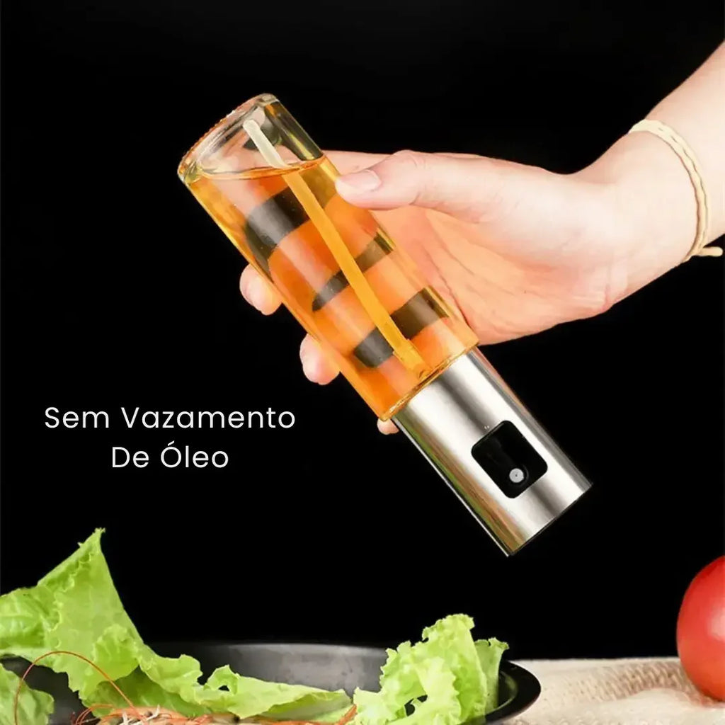 Pulverizador Spray para Óleo e Azeite 100ml de Vidro – Controle Preciso e Alimentação Mais Saudável