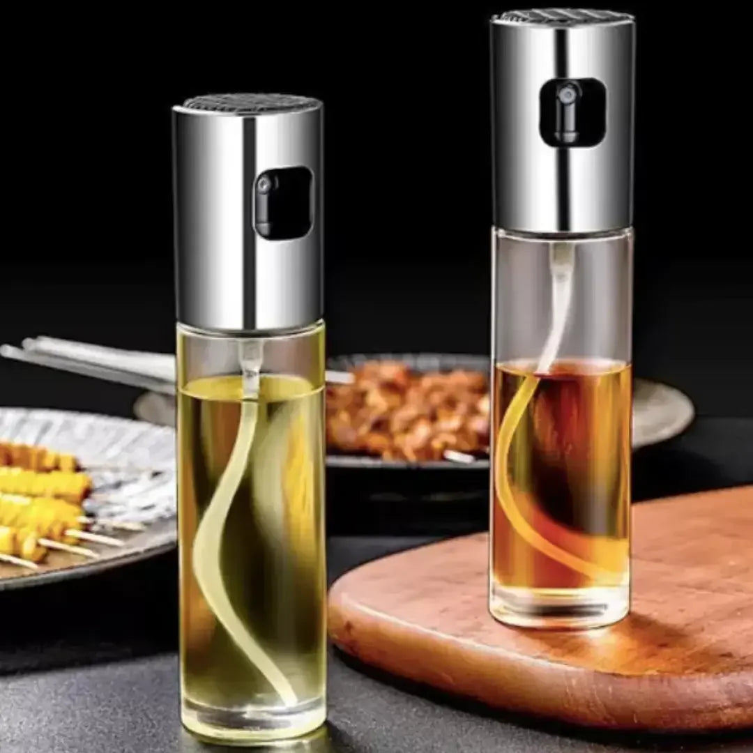 Pulverizador Spray para Óleo e Azeite 100ml de Vidro – Controle Preciso e Alimentação Mais Saudável