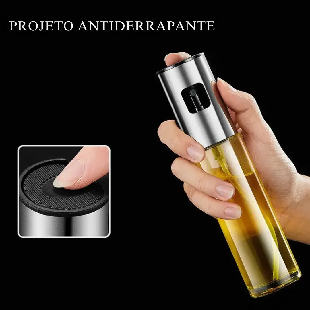 Pulverizador Spray para Óleo e Azeite 100ml de Vidro – Controle Preciso e Alimentação Mais Saudável