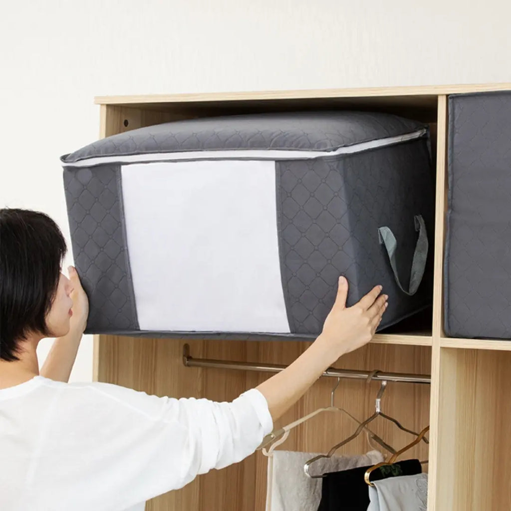 Saco Organizador para Cobertores e Roupas 48L