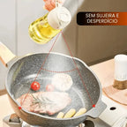 Porta Azeite Spray 2 em 1 de Vidro 465ml – Pulverizador de Óleo para Air Fryer, Saladas e Cozinha