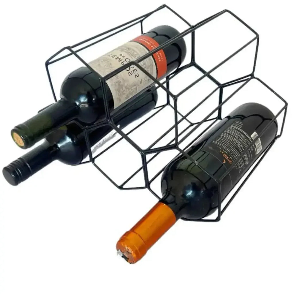 Suporte Adega de Vinho Aramado para 5 garrafas