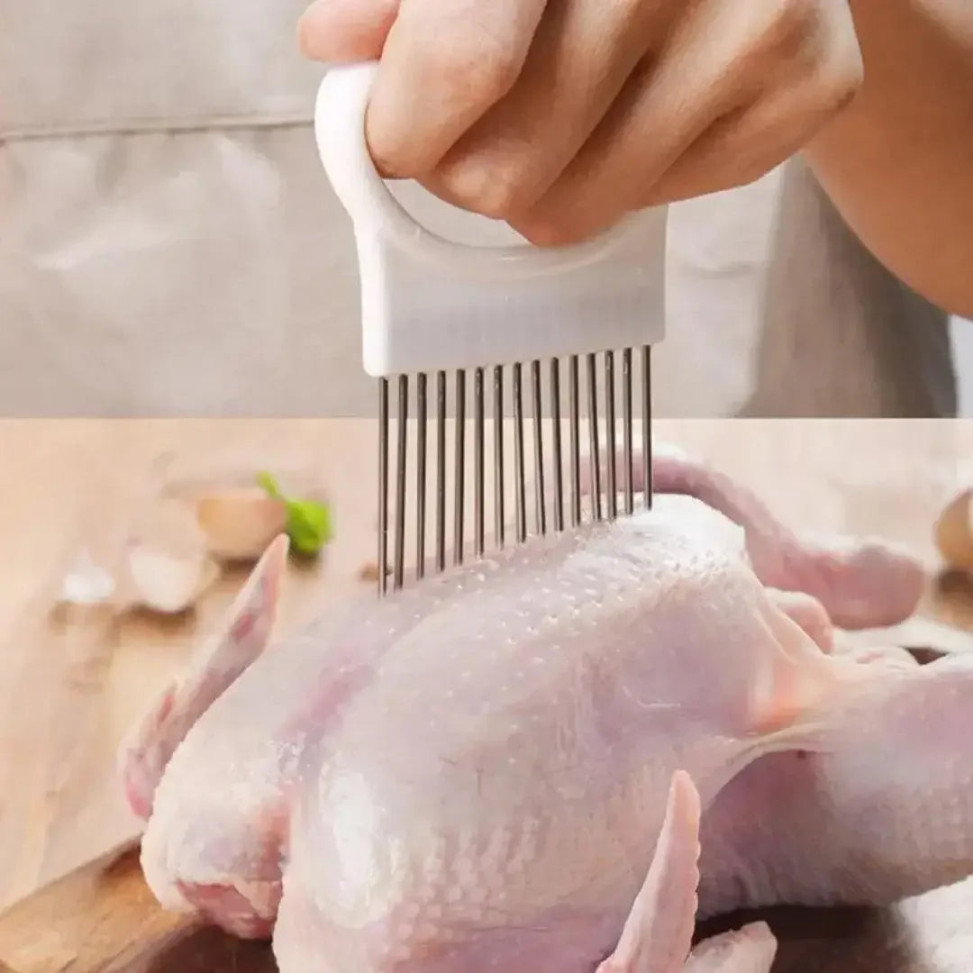 Suporte De Corte De Cebola Em Aço Inoxidável