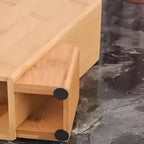Suporte Organizador de Facas em Bambu Natural