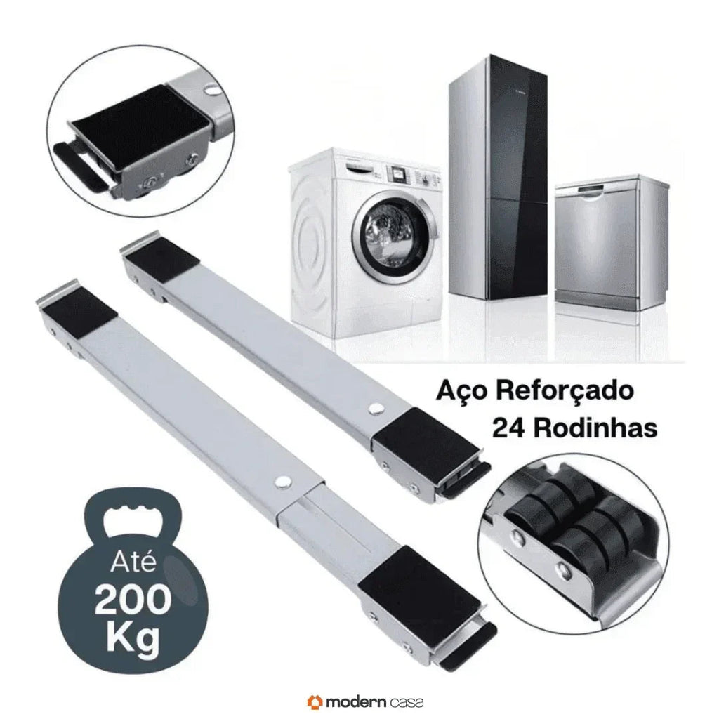 Suporte Para Pesos Com Rodinhas Ajustáveis
