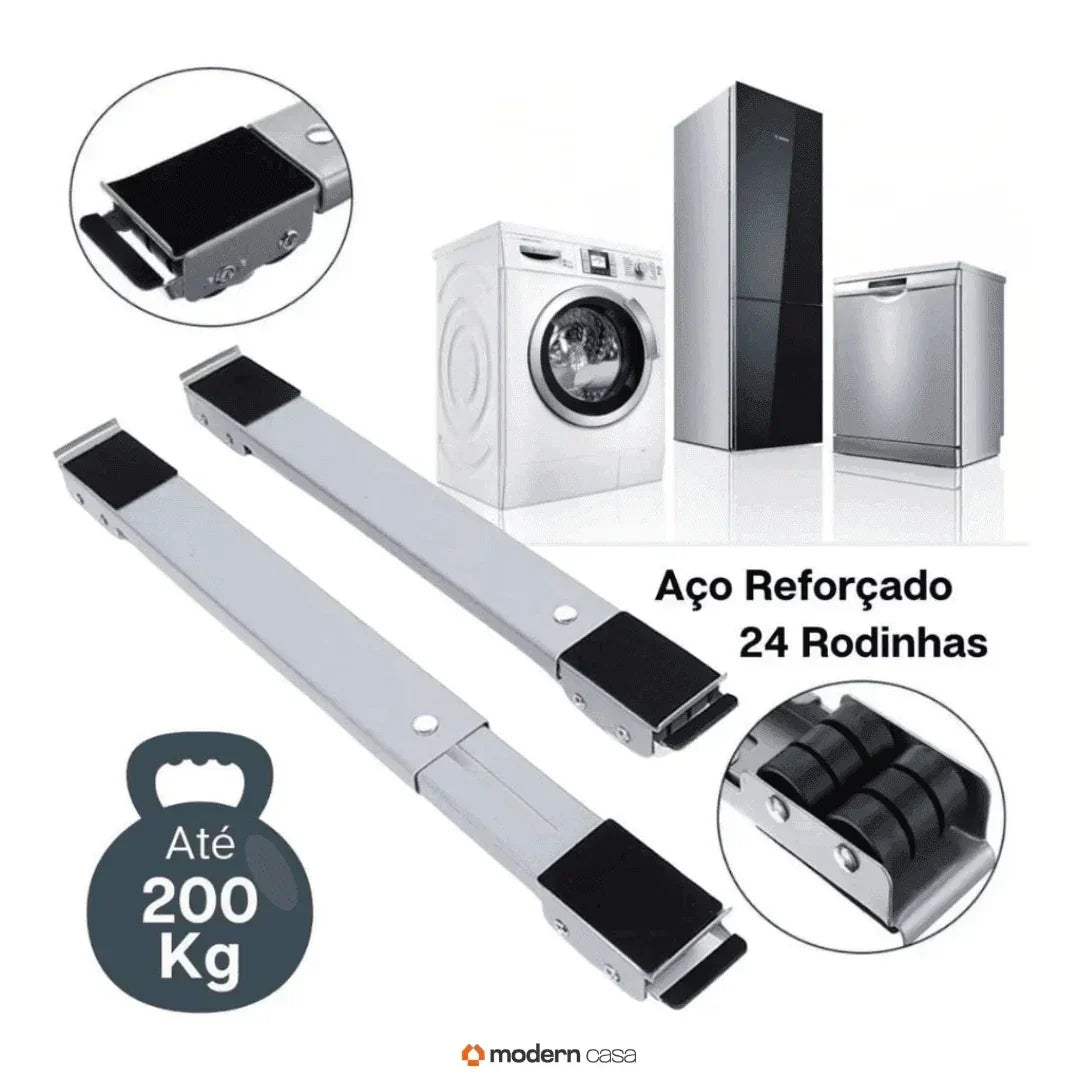 Suporte Para Pesos Com Rodinhas Ajustáveis