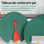 Tábua de Corte À Prova De Mofo Antiderrapante Com Suporte