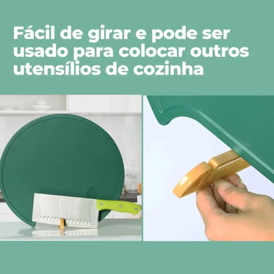 Tábua de Corte À Prova De Mofo Antiderrapante Com Suporte