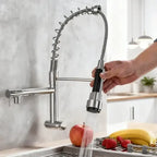 Torneira Gourmet Cozinha Flexível com Ducha Dupla 360°