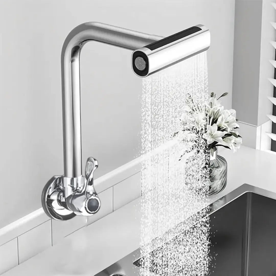 Torneira Soft Inox 4 Jatos Rotativa 360° Cromada