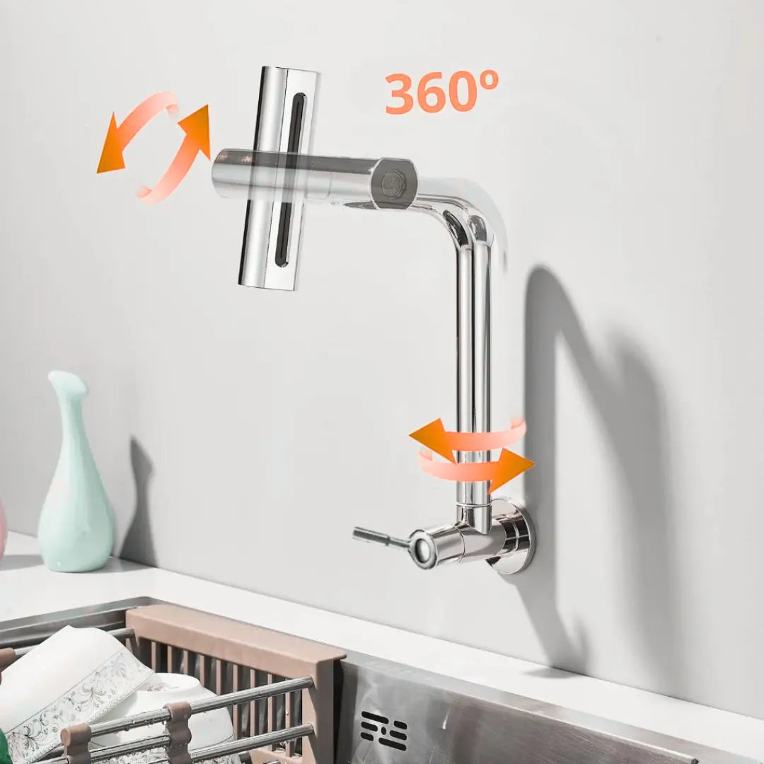 Torneira Soft Inox 4 Jatos Rotativa 360° Cromada