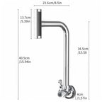 Torneira Soft Inox 4 Jatos Rotativa 360° Cromada