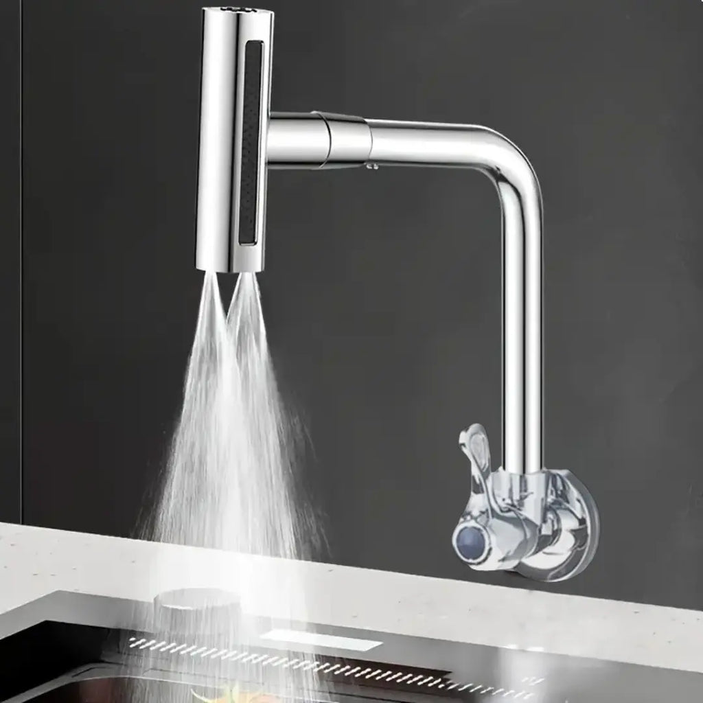 Torneira Soft Inox 4 Jatos Rotativa 360° Cromada