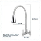 Torneira de Cozinha 360° com Tubo Flexível em Aço Inoxidável