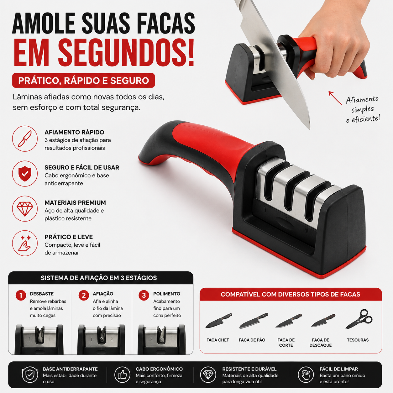 [COMPRE 1 E LEVE O KIT] Panela Multifuncional 4 em 1 + Brindes Exclusivos