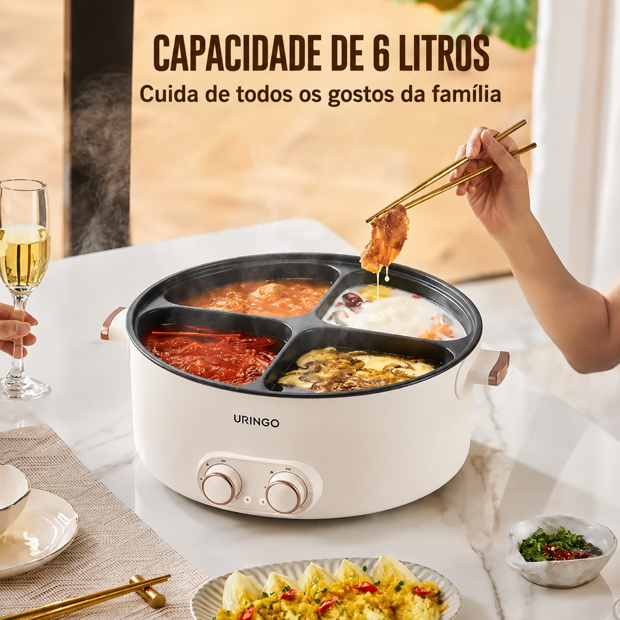 [COMPRE 1 E LEVE O KIT] Panela Multifuncional 4 em 1 + Brindes Exclusivos