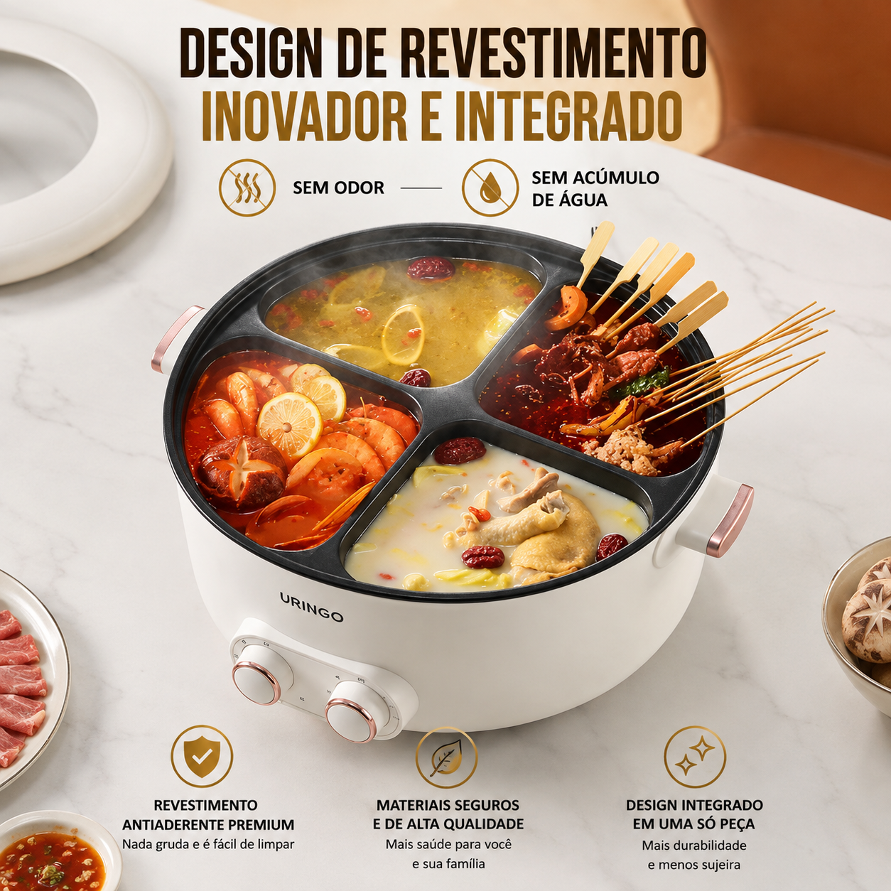 [COMPRE 1 E LEVE O KIT] Panela Multifuncional 4 em 1 + Brindes Exclusivos